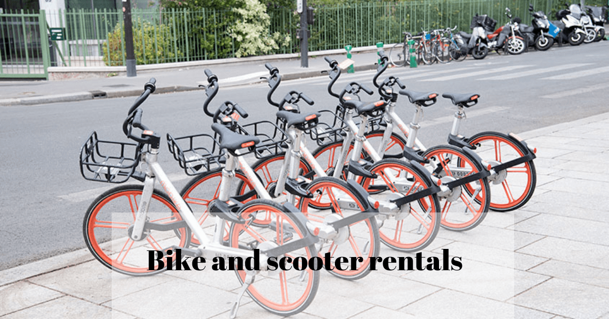Bike and scooter rentals in Paris