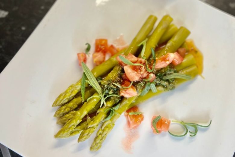 Green Asparagus with Honey, Orange, and Tarragon Dressing Cook'n With