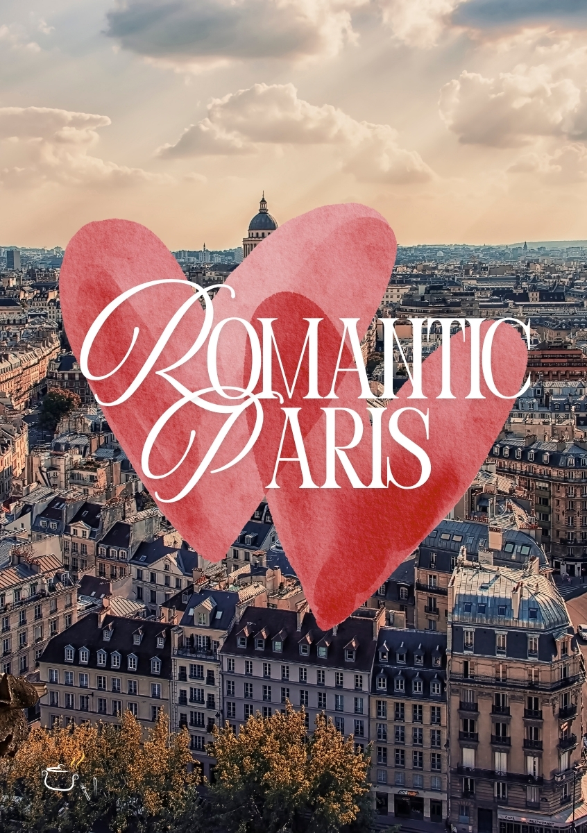 Paris romance - romatic scene in paris