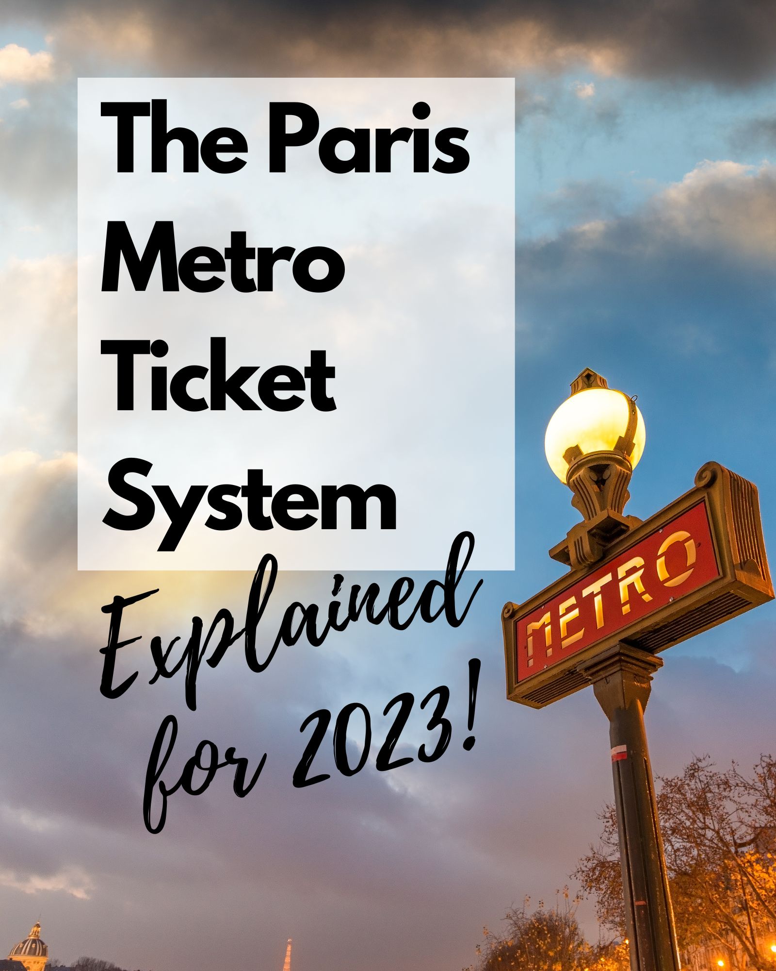 paris metro ticket system
