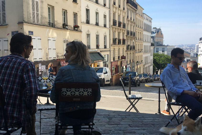 terraces in Paris