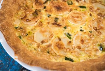 Goat Cheese and Leek Quiche