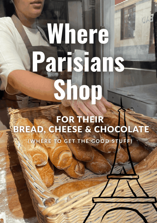 where parisians shop for bread cheese and chocolate