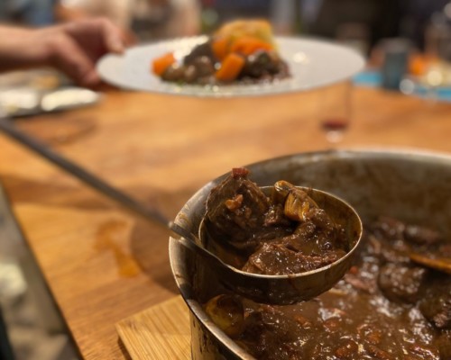 cooking class in paris boeuf bourguignon