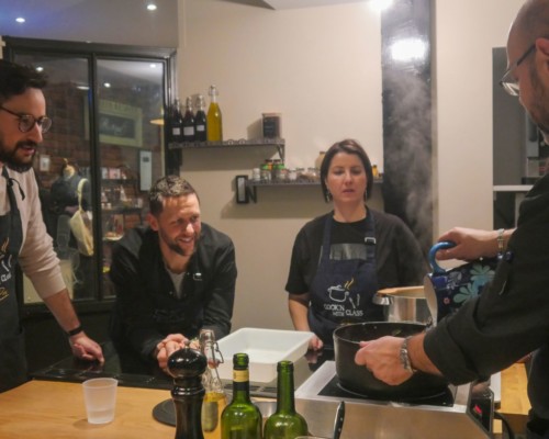 cooking class in paris boeuf bourguignon