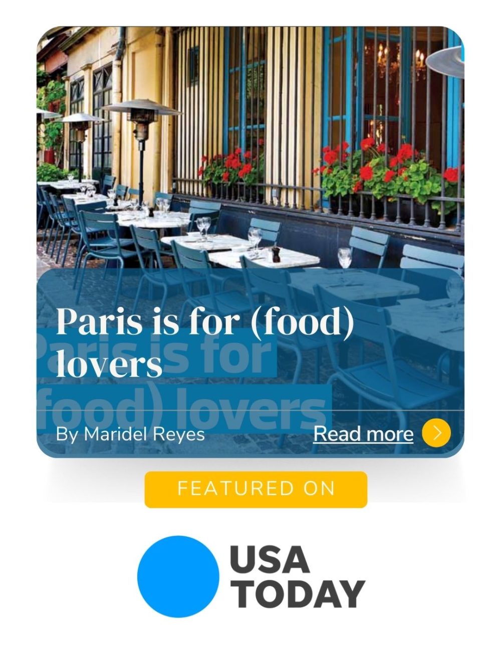 Cookn with Class paris in the press usa today