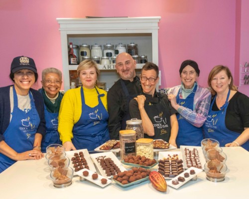 Photo: Entrée to Black Paris chocolate class in paris taught in English